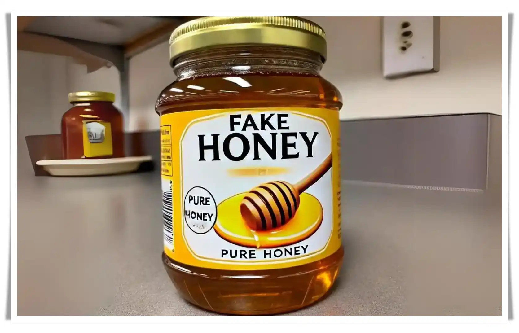 Comparison of natural honey and imitation honey