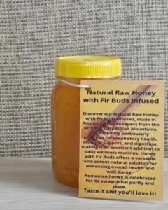 Raw Natural Honey with Infused Fir Buds