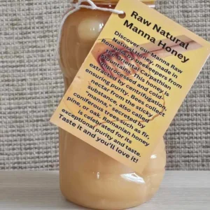 Raw Natural manna honey front view