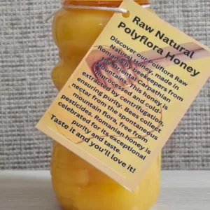 Raw Natural polyflora honey front view